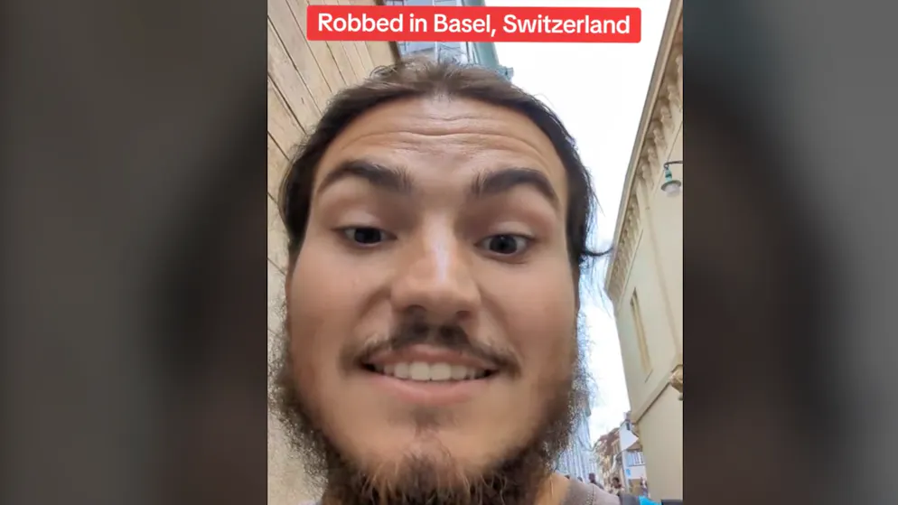 Tiktoker travels around the world. Sam is robbed in Basel - 