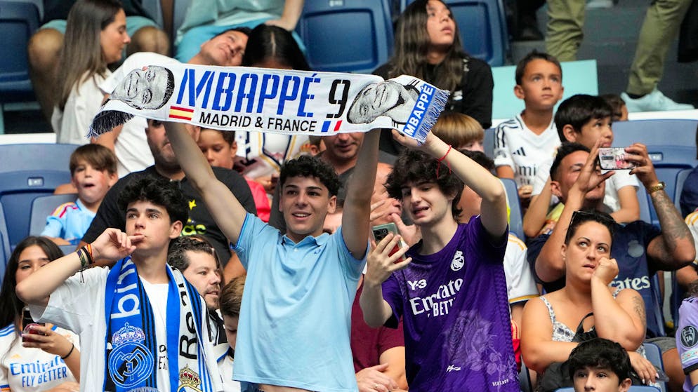 85'000 Menschen sind für Kylian Mbappé ins Bernabeu gereist.