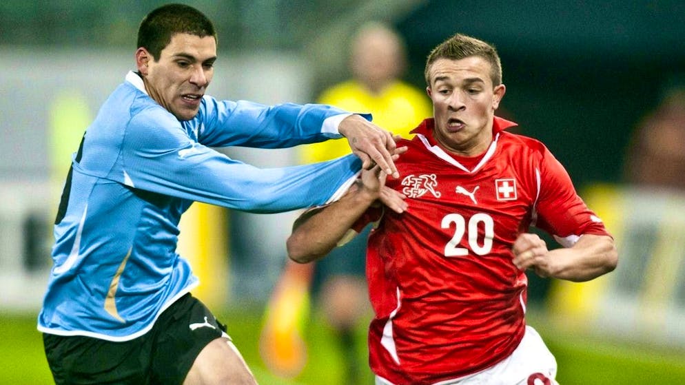 Xherdan Shaqiri al suo debutto nel 2010.