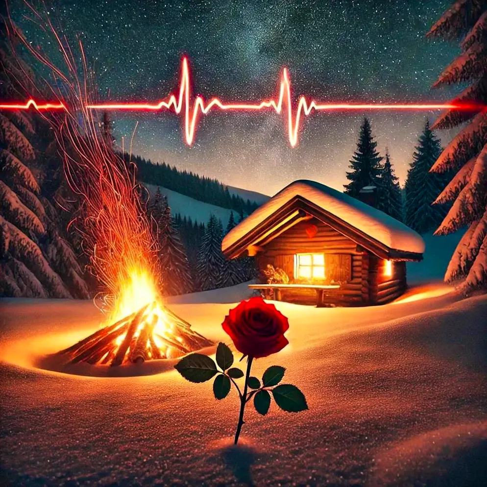AI W. Nuss from Bümpliz. Variant 5: What this place should look like is obviously clear to the AI: "Rose in the snow" and "Füür ih dr Nacht" must not be missing.