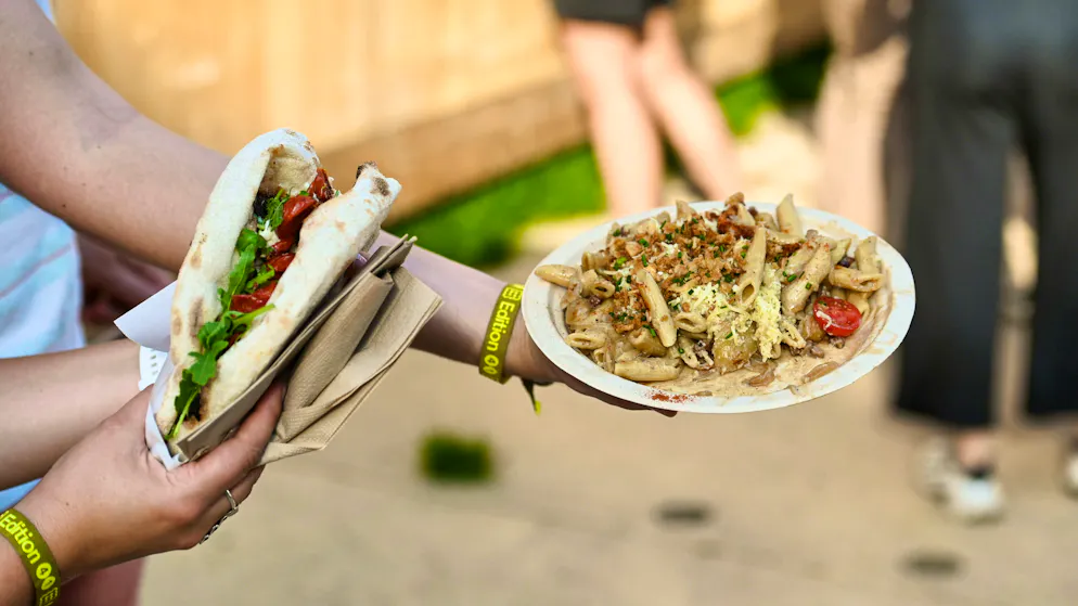 The Gurten is not lacking in culinary delights. Whether pita bread or pasta...