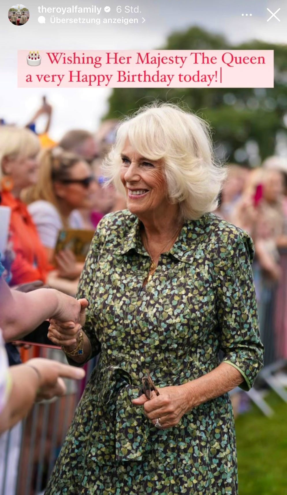 Auf Instagram gratuliert die Royal Family in einer Story der Königin zu ihrem Geburtstag. 
