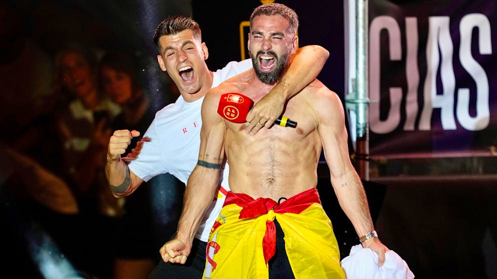 Célébrations du sacre à l’Euro. «Pire que dégoûtant» - Les joueurs espagnols dérapent