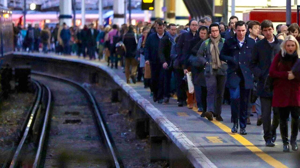 Recently, a lot has gone wrong with British rail services, such as here at Waterloo station in London. The new Labour government now wants to nationalize the railroads again.