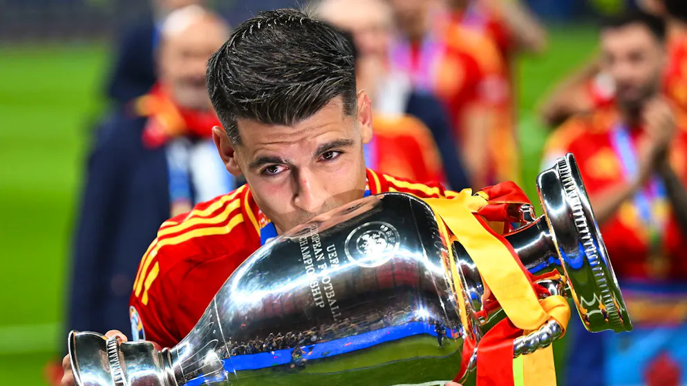 Alvaro Morata soll Milan zu Titeln und Pokalen schiessen.