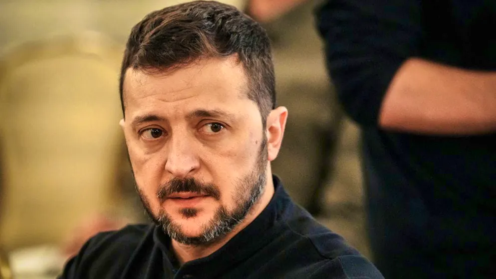 Volodymyr Zelensky, President of Ukraine, before a meeting. Photo: Kay Nietfeld/dpa