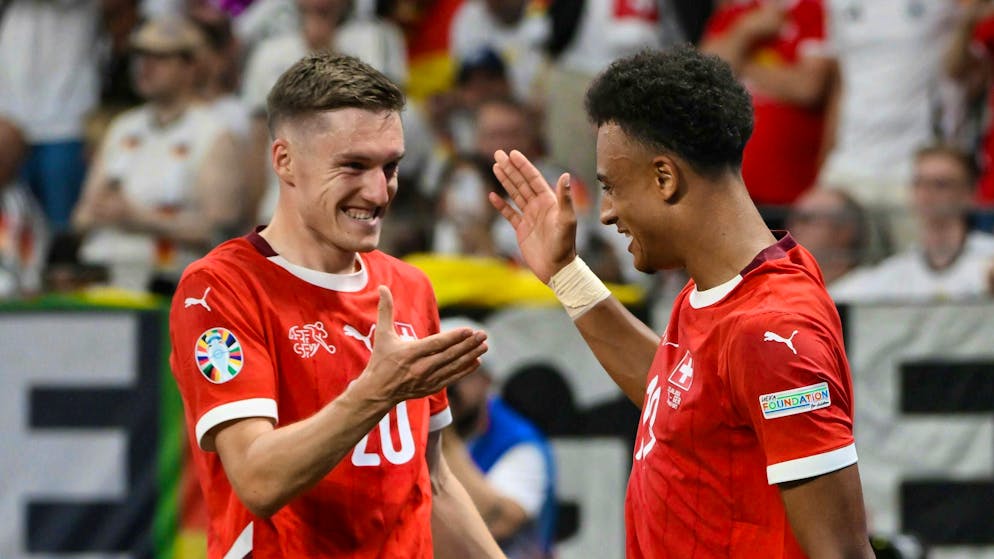 Michel Aebischer and Dan Ndoye are among the winners of the European Championship.