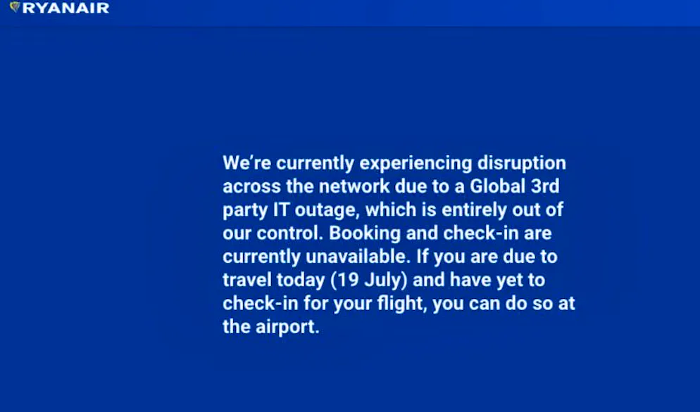 Nothing works anymore with Ryanair