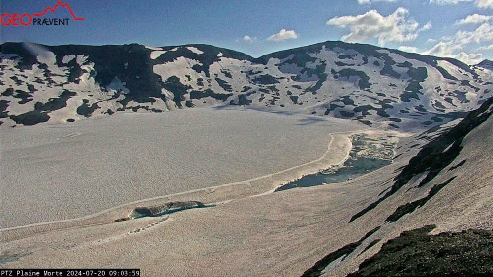 Das Standbild der Webcam von Samstag 9 Uhr. (Screenshot)