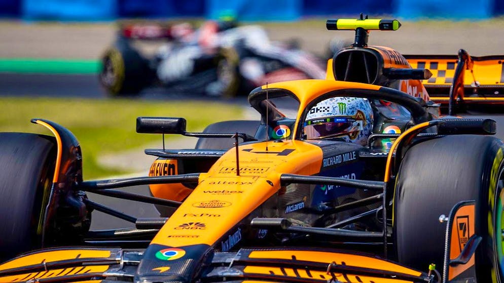 Lando Norris starts Sunday's Hungarian GP from pole position