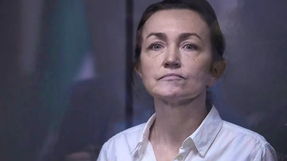 ARCHIVE - Alsu Kurmasheva, editor of the US government-funded Radio Free Europe/Radio Liberty, attends a court hearing. Photo: Uncredited/AP/dpa