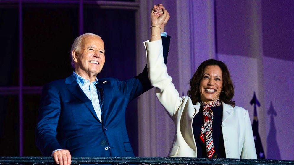 Kamala Harris (right) has only been a professional politician for seven years. During Joe Biden's term as US President, Harris remained invisible for long stretches. (archive picture)