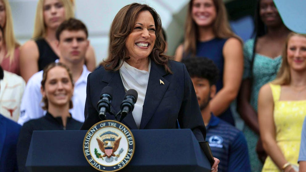 In her first public appearance since President Joe Biden dropped out of the 2024 presidential race, Vice President Kamala Harris on Monday paid tribute to Joe Biden's legacy as "unmatched in modern history".