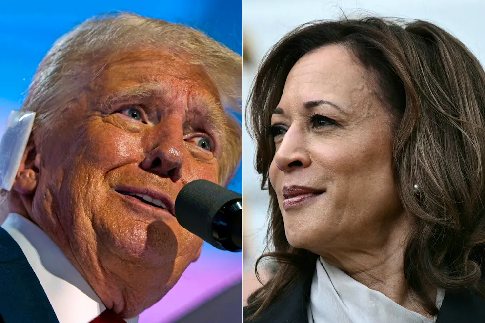 Pour l'heure, Trump et Harris sont au coude à coude: impossible de dire lequel des deux va l'emporter.