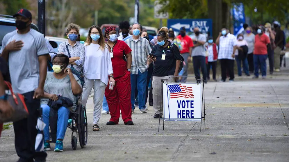 On October 12, 2020, thousands of voters waited in line to cast their ballots early in Georgia for the election of the 46th President of the United States. The choices were Donald Trump and Joe Biden.