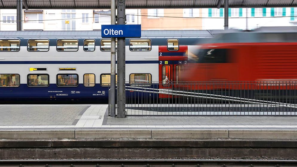 Der Bahnverkehr von Basel nach Olten ist eingeschränkt. (Archivbild)