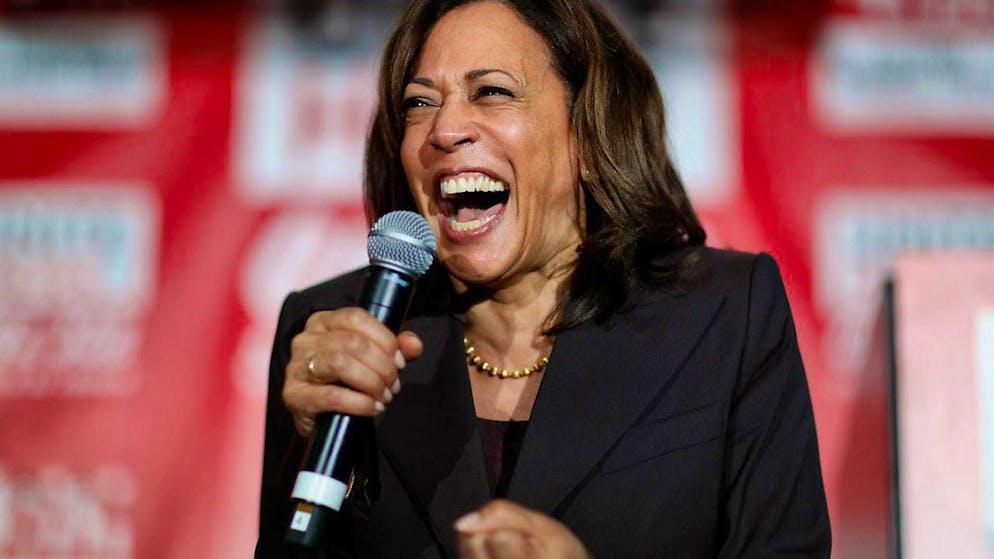 ARCHIVE - Kamala Harris is resonating with young voters with her social media campaign. Photo: John Locher/AP/dpa