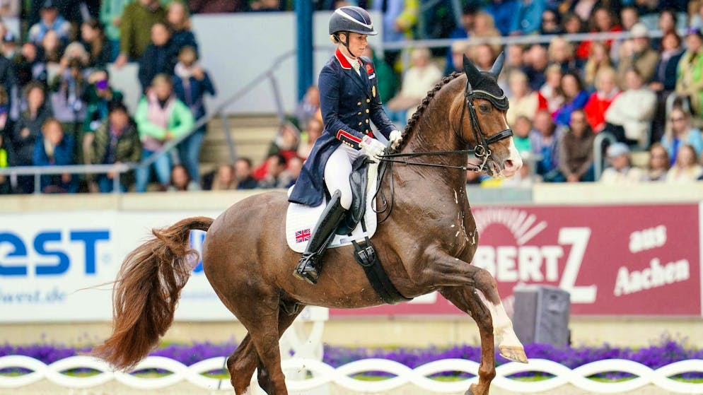 Has apologized for her inappropriate behavior: Olympic champion Charlotte Dujardin.