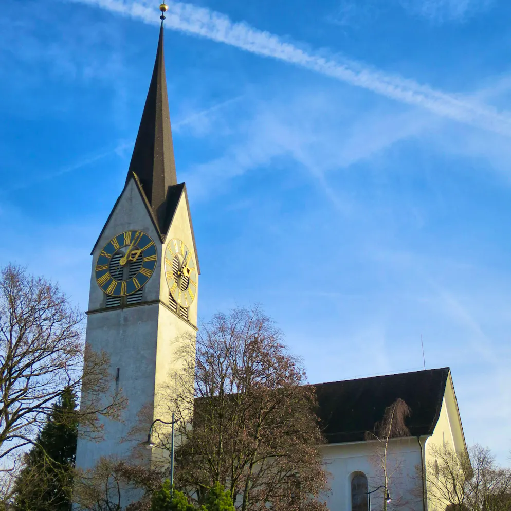 The reformed church in Hausen am Albis ZH.