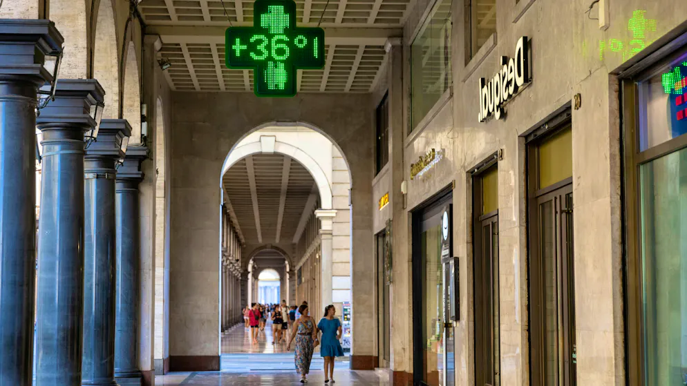 High temperatures in Turin, Italy, in June 2024.