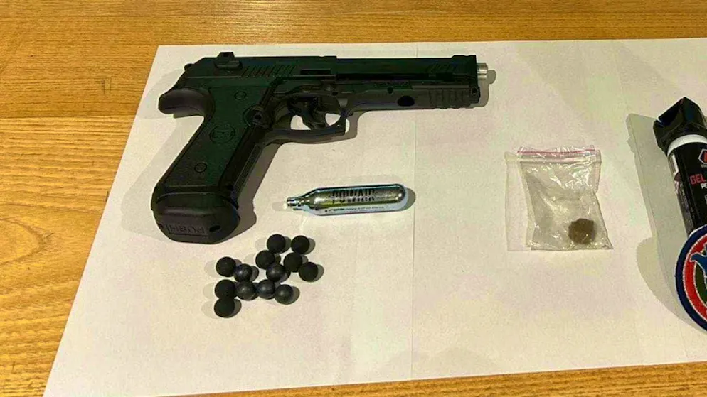 During a major check along the border between Switzerland and France, officials discovered several illegal weapons.