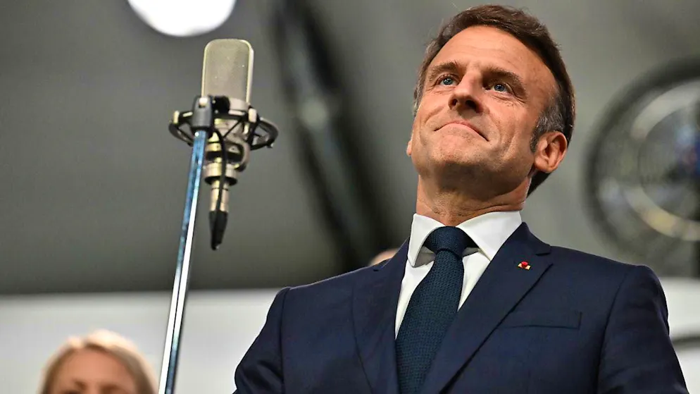 Olympic Opening Ceremony. French President Emmanuel Macron officially declares the Games open at 10.54 pm.
