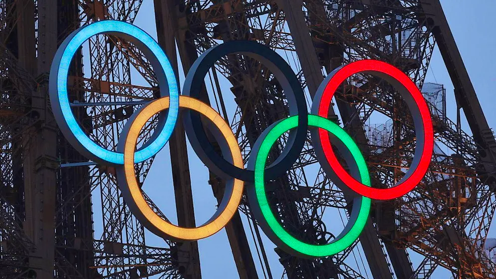 Olympic Opening Ceremony. The Eiffel Tower will be emblazoned with the five Olympic rings over the next few days.