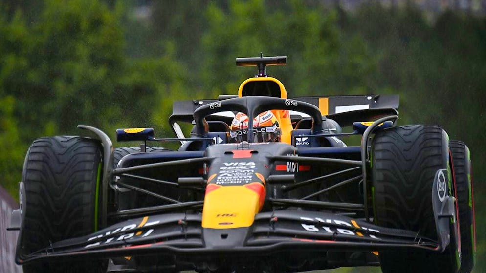 Max Verstappen wins qualifying for the Belgian GP and is likely to be one of the favorites on Sunday despite being relegated to 11th on the grid