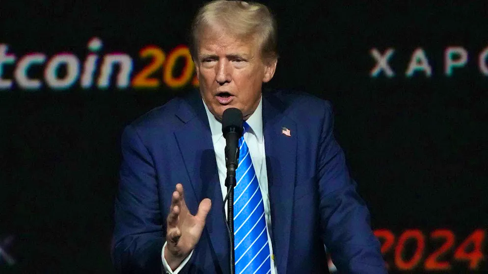 As US President (2017 to 2021), Donald Trump was still an outspoken crypto-sceptic. (archive image)