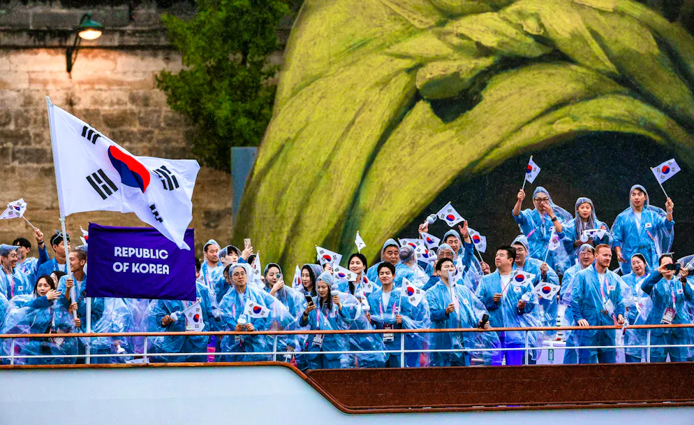 South Koreans were introduced as North Koreans at the opening ceremony on Friday evening.