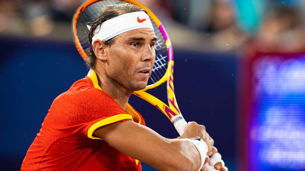 Paris 2024 - Tennis. Gêné à une cuisse, Nadal «ne sait pas» s'il va jouer dimanche en simple