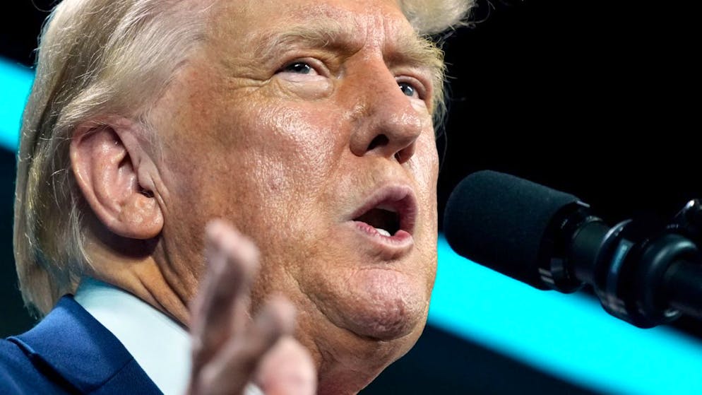 dpatopbilder - Der republikanische US-Präsidentschaftskandidat und ehemalige US-Präsident Donald Trump. Foto: Alex Brandon/AP/dpa