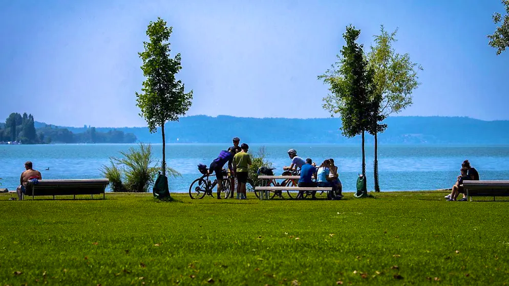A swimmer died in Lake Biel on Friday evening. (archive picture)