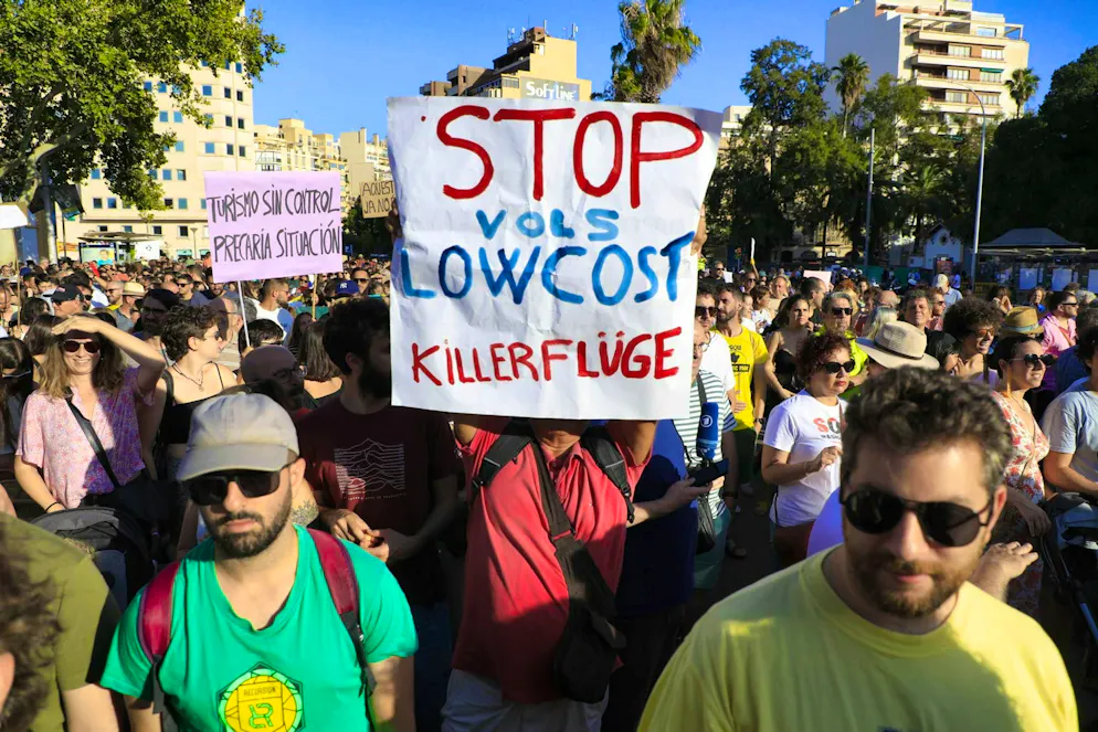 For many Mallorcans, the tourists are becoming too much. They are taking to the streets to draw attention to the problems caused by mass tourism.