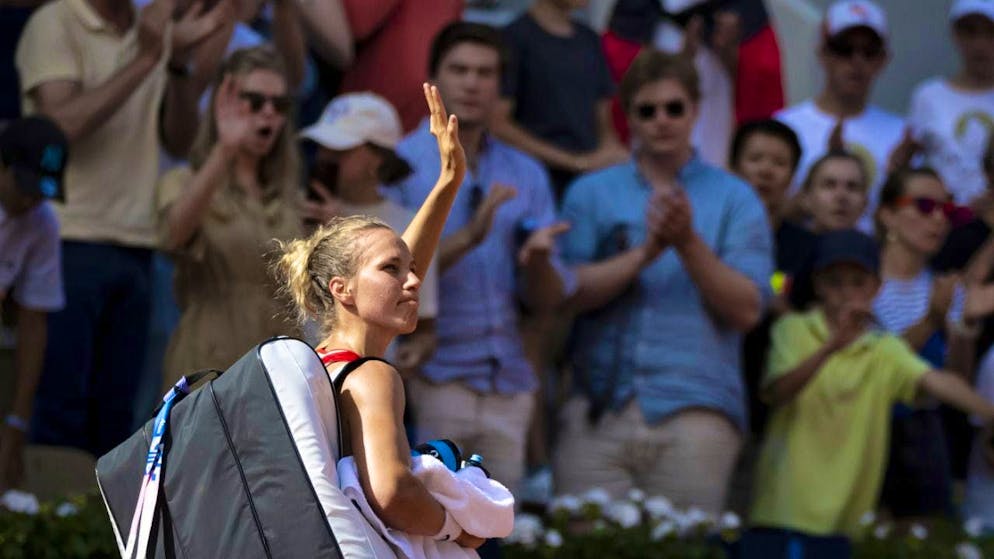 Viktorija Golubic has to say goodbye to Paris after losing to Jessica Pegula.