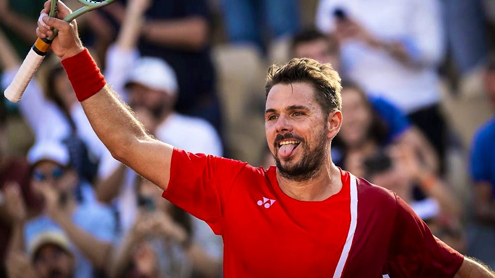 Stan Wawrinka is clearly enjoying himself