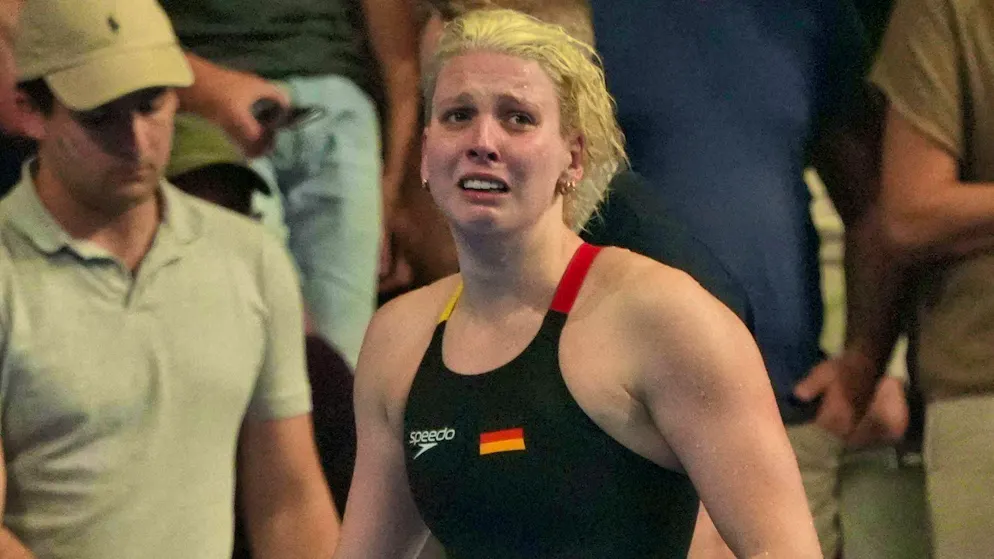 Angelina Köhler just misses out on the podium and is accordingly disappointed.