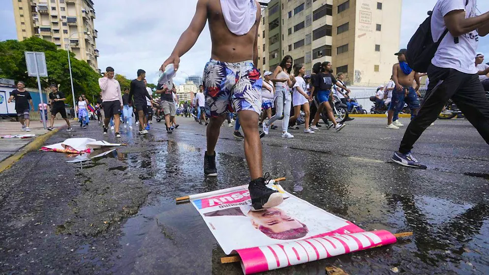 Anger on the streets of Venezuela against the man responsible for the country's downfall: Nicolás Maduro.