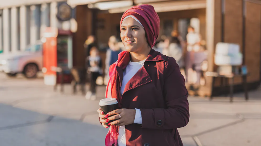 In Frankreich verboten: Studentin mit Hijab. (Symbolbild)