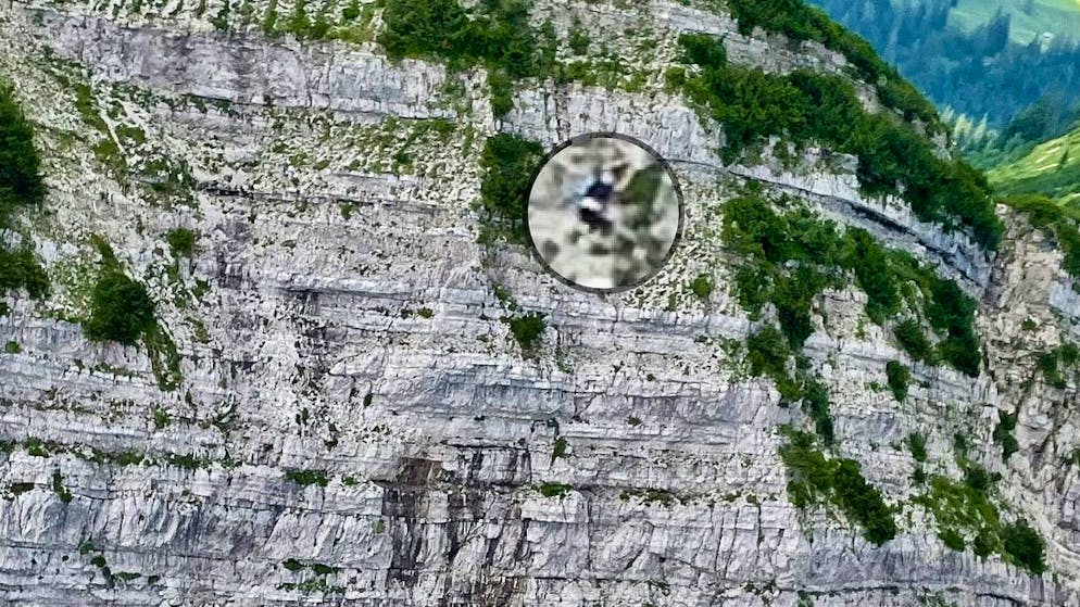 Rescued at the last second. Climber has to cling to steep wall all night