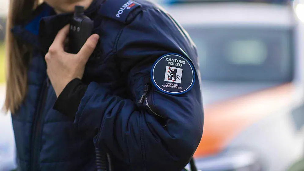 The Appenzell Ausserrhoden cantonal police were deployed in Waldstatt because of an unruly visitor. (symbolic image)