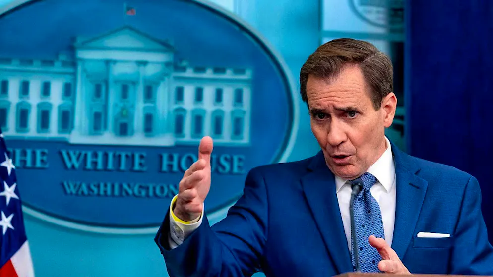 ARCHIVE - White House National Security Council Communications Director John Kirby speaks during a press conference at the White House. In light of the tense situation between Israel and Hezbollah in Lebanon, the US administration is seeking to de-escalate the situation. Photo: Andrew Harnik/AP/dpa