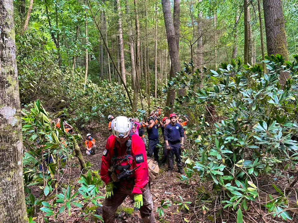 Rescuers searched for the man for days.