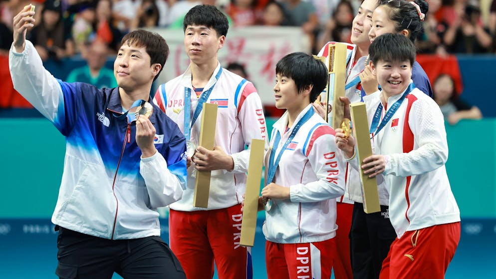 North and South Korea united. This Olympic selfie goes around the world
