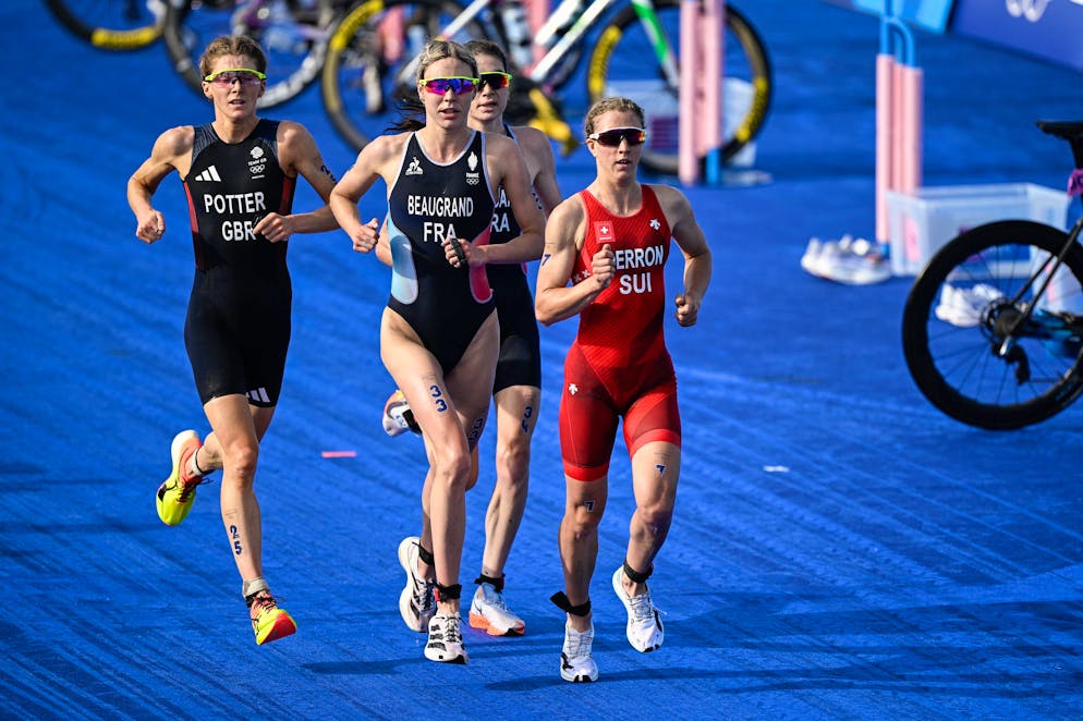  Julie Derron è stata nel gruppo di testa per numerosi giri.