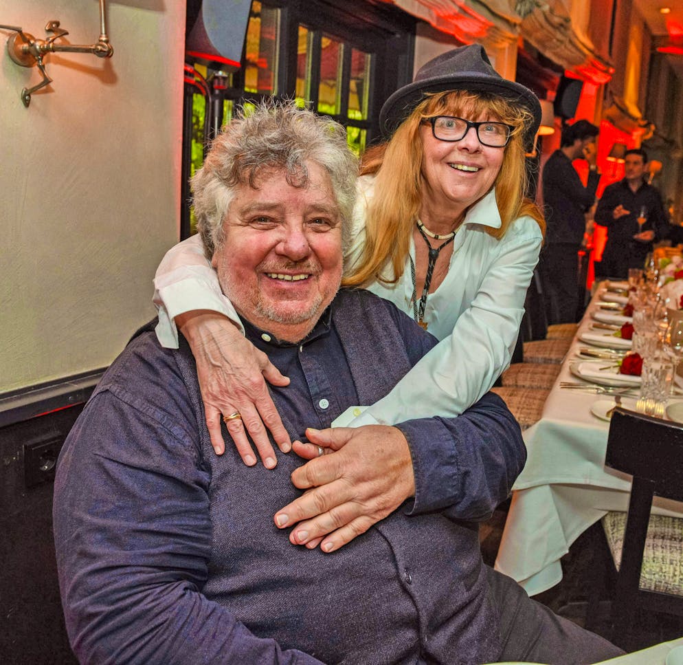 Michael Schanze with Uschi Köhl at a surprise party in 2023.