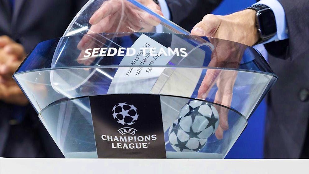 The balls have been partially replaced in the draw for the Champions League.