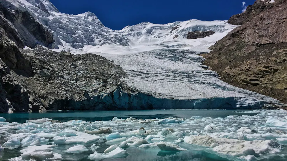 Zehntausende Gletscher weltweit sind durch den Klimawandel in Gefahr.