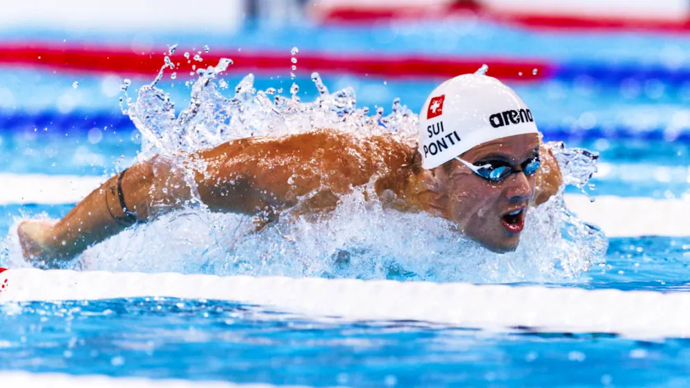 Noè Ponti hat über 100 m Delfin eine Medaille im Visier
