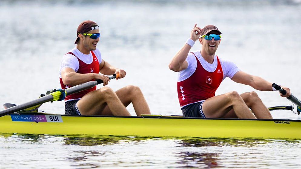 Andrin Gulich und Roman Röösli sorgen im Zweier ohne für die nächste Schweizer Medaille in Paris